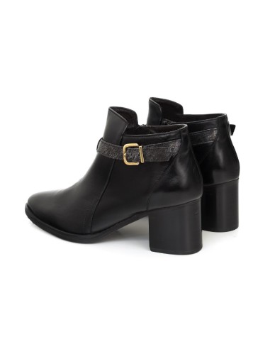 bottines femme de peau le noir W-CANTORA-BLACK