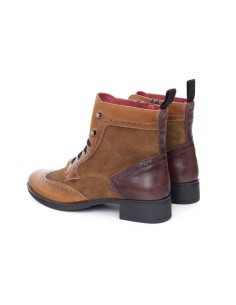 Light Brown combined with leather women's boots 2