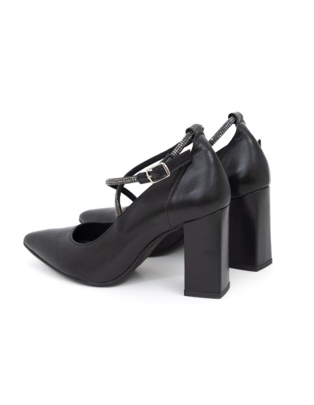 chaussures habillées femme de peau le noir W-DAISY-BLACK