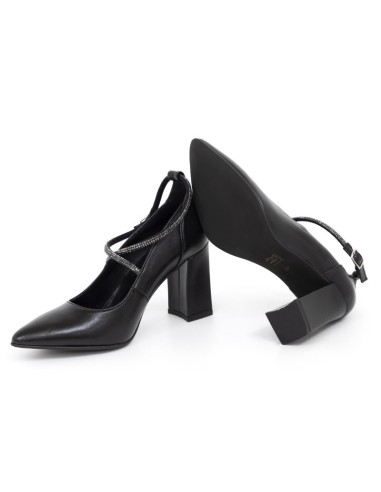 chaussures habillées femme de peau le noir W-DAISY-BLACK