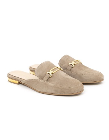 femmes mocassins velours beige W-DARIO-BEIGE