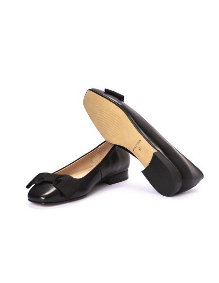 Zapato de Vestir de piel liso color negro