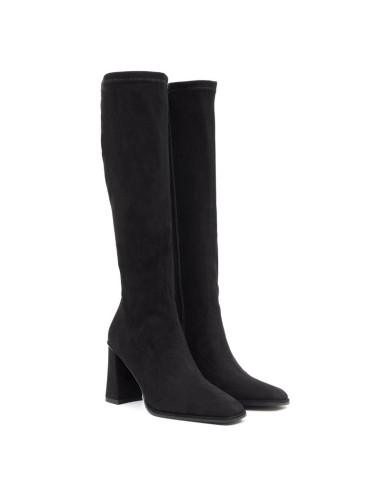 Black suede Women's high boots