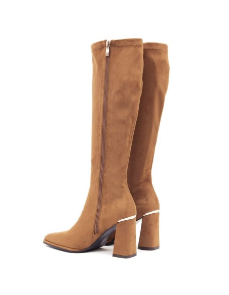 bottes femme suède cuir W-SALTA-CAMEL