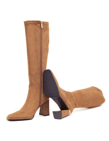 Light Brown suede Women's high boots