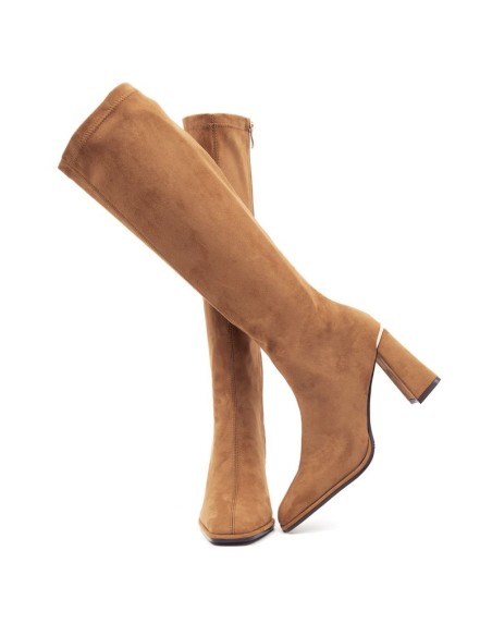 Light Brown suede Women's high boots