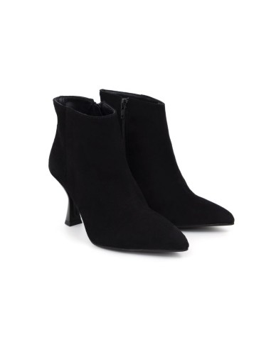 Black suede women's boots