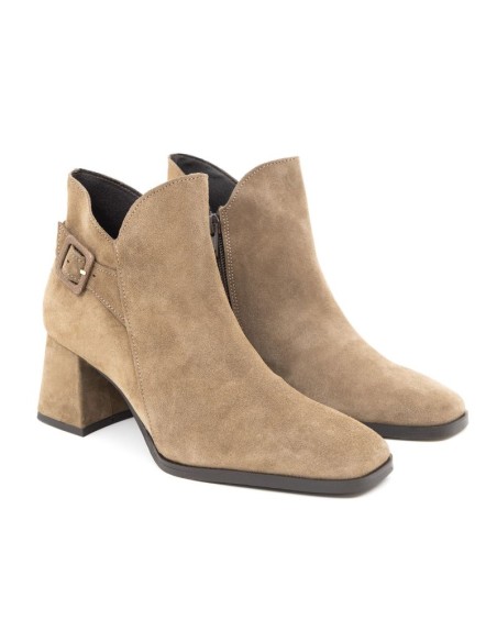 bottines femme suède beige W-SELILA-TAUPE