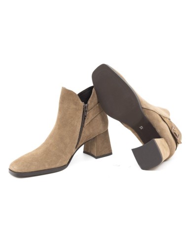bottines femme suède beige W-SELILA-TAUPE