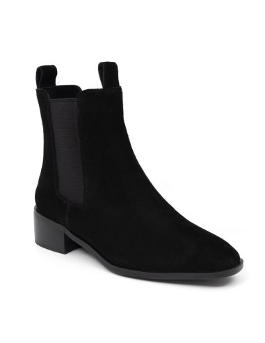 Black suede women's boots