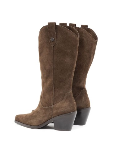 bottes femme suède marron W-SERENO-TESTA