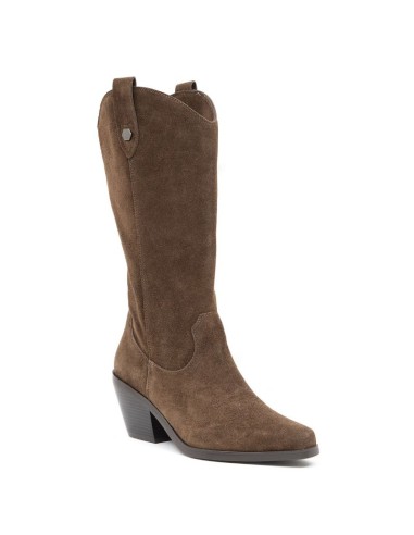 Brown suede Women's high boots