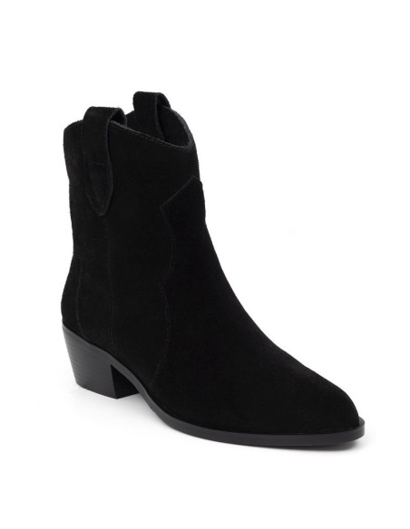bottines femme suède le noir W-SIERIL-BLACK