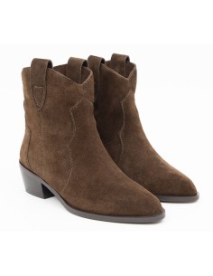 bottines femme suède marron W-SIERIL-BROWN