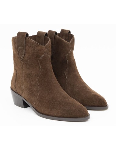 bottines femme suède marron W-SIERIL-BROWN