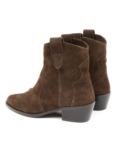 bottines femme suède marron W-SIERIL-BROWN