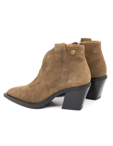 bottines femme suède beige W-SORIO-TAUPE