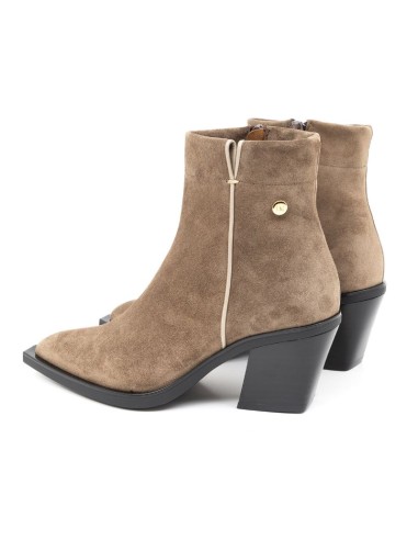 bottines femme suède beige W-SOTON-TAUPE