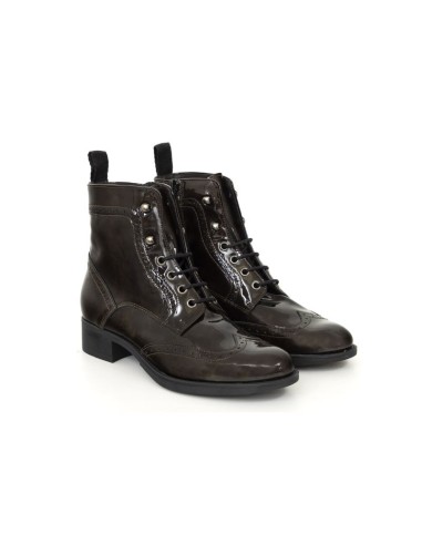 bottines femme de peau marron W-COVA-CAMEL