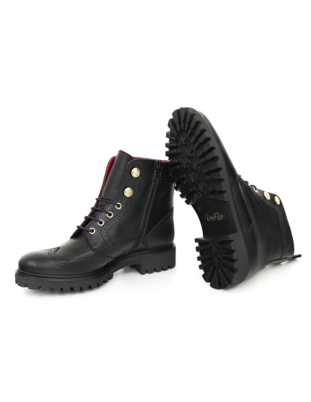 bottines femme de peau marron W-CLARA-TESTA