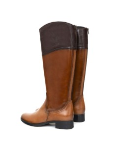 Light Brown leather Women's high boots 2
