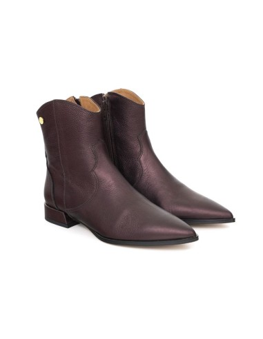 bottines femme lisse marron W-BIMBA-MARRON