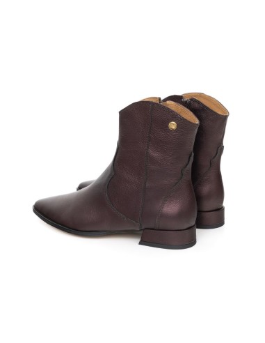 bottines femme lisse marron W-BIMBA-MARRON
