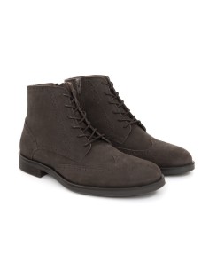 Bottine nubuck marron NISAPE-BROWN