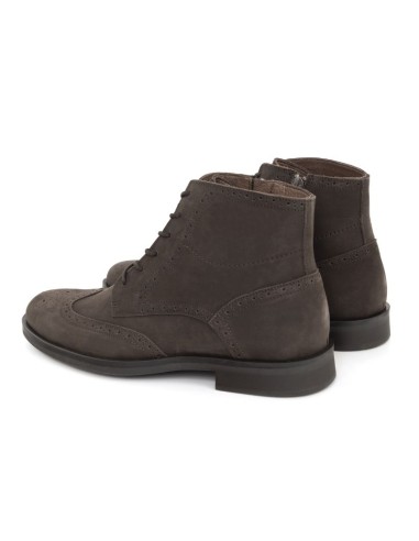 Bottine nubuck marron NISAPE-BROWN