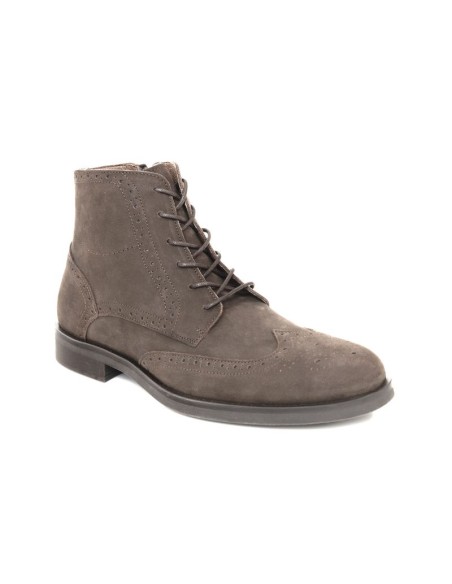 Bottine nubuck gris NISAPE-TAUPE