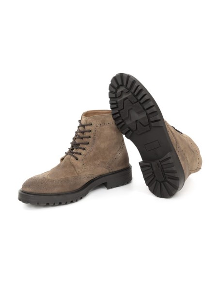 Bottine suède beige SIMINOR-TAUPE