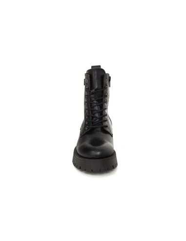 Black leather women's boots