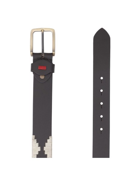 Ceinture de peau marron B-ARGIL-HIELO