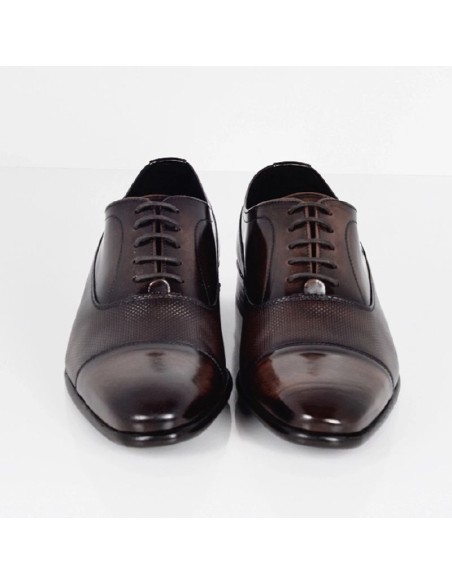 Oxford de peau marron PAMOR-TESTA