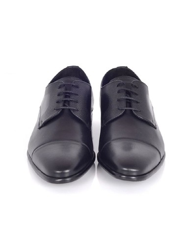 Derby de piel con plantilla extraible color negro