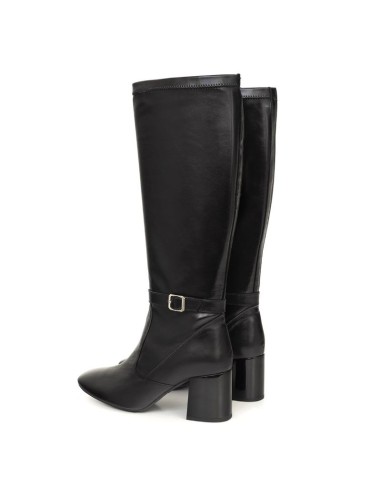 bottes femme de peau le noir W-NADOZA-BLACK
