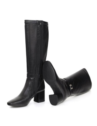 bottes femme de peau le noir W-NADOZA-BLACK