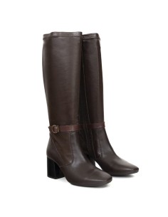 bottes femme de peau marron W-NADOZA-CUERO