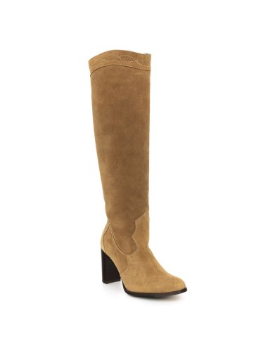 bottes femme suède beige W-SULEMI-BEIGE