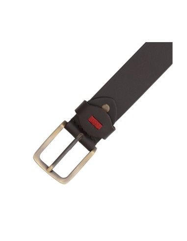 Brown leather belt