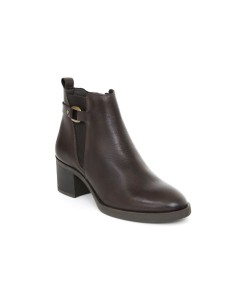 bottines femme de peau marron W-CRIMINU-BROWN