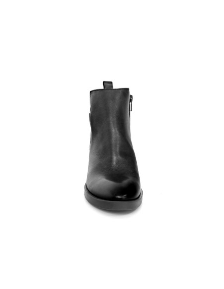 Black leather women's boots