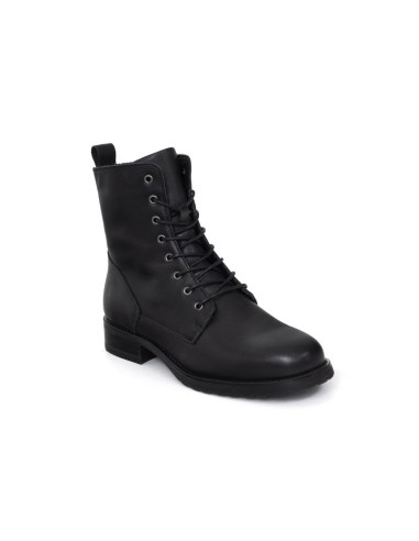 bottines femme de peau le noir W-NUSOFA-BLACK