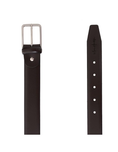 Brown leather belt