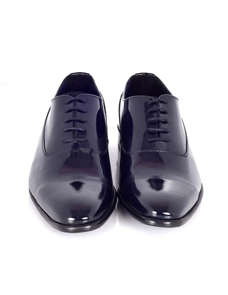 Oxford de piel con plantilla extraible color azul