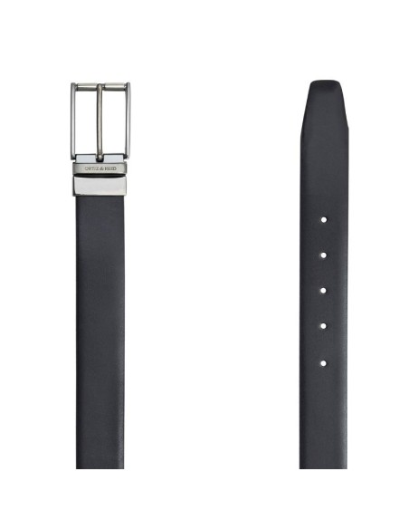 Ceinture de peau le noir B-REVER-BLACK-BROWN