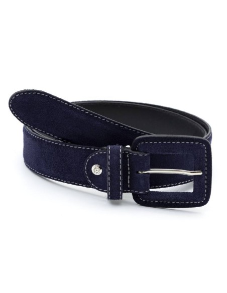 ceinture femme suède bleu WB-SUKAN-BLUE