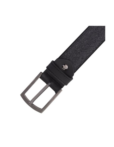 Black combined with leather belt