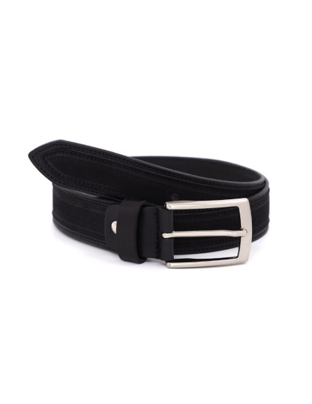Ceinture nubuck le noir B-NIBU-BLACK