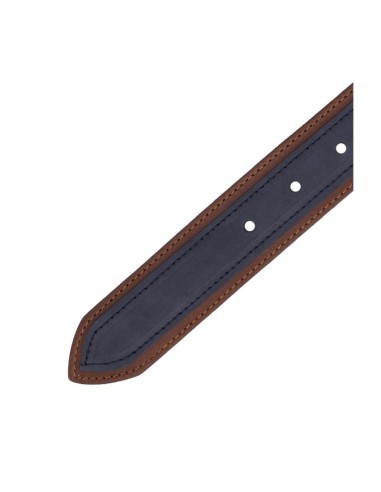 Ceinture nubuck bleu B-NIBU-NAVY